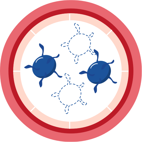 Mangel an Blutplättchen in der Blutbahn bei aHUS