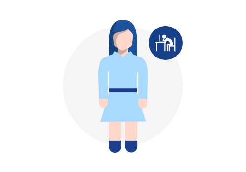 HPP Patientin mit Konzentrationsschwierigkeiten