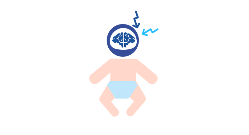 Säugling mit Krampfanfällen