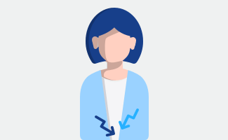 Patientin mit Bauchschmerzen