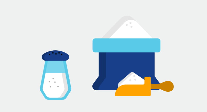 Moderater Umgang mit Salz und Zucker