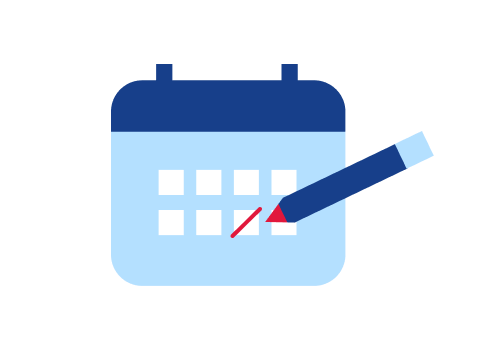 Kalender - symbolisch für flexibler Tagesplanung