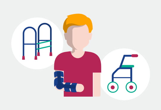 Mobilitätshilfen und Orthesen