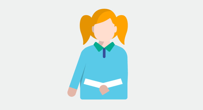 Schülerin beschäftigt sich mit ihrer beruflichen Zukunft 